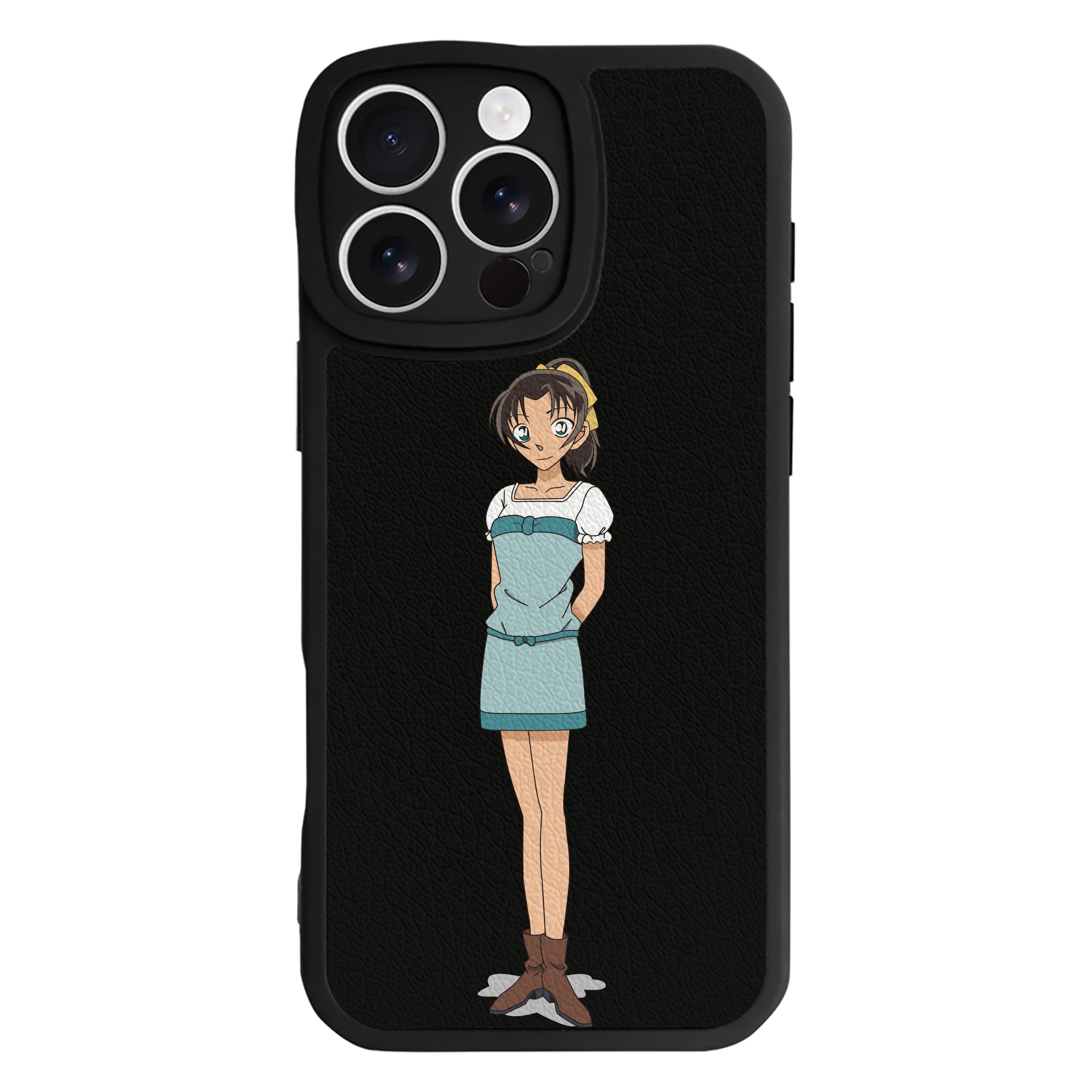 （画像用） 名探偵コナン Detective Conan 【iPhone 16シリーズ対応】シリコンスマホケース（レザー調） 材質：シリコン